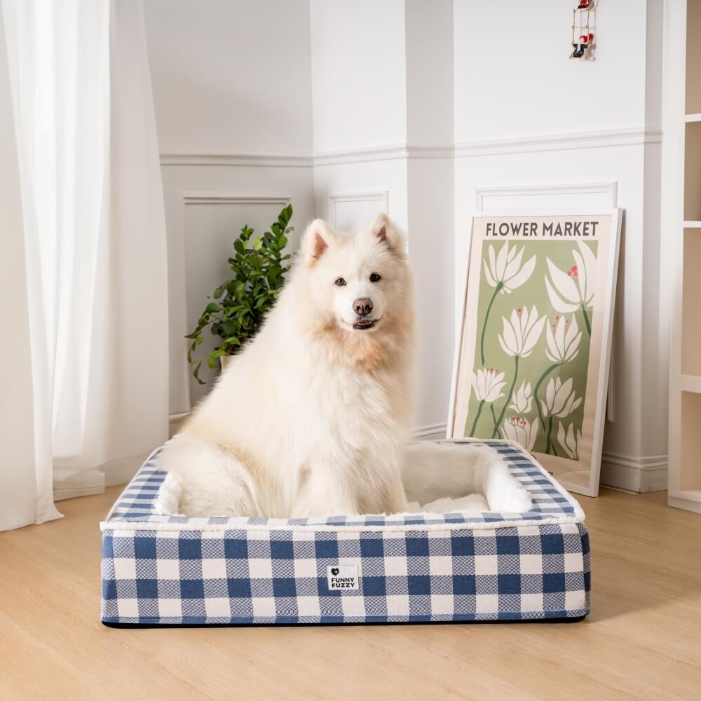 Superweiches Karierter Hundegebet - Scottish Snuggle Bed