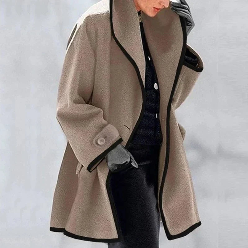 Warmer Winter-Woll-Damen-Trenchcoat – Emma