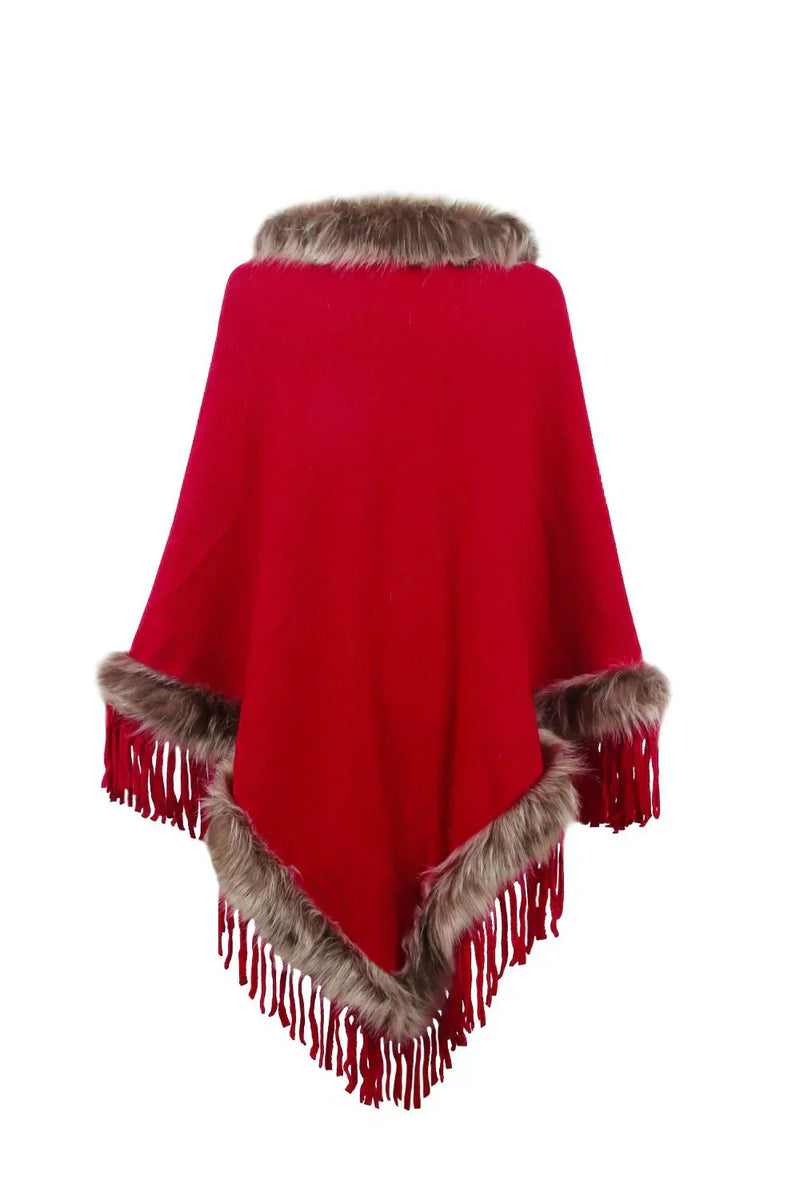 Stilvoller Winterponcho für Damen – Sophie