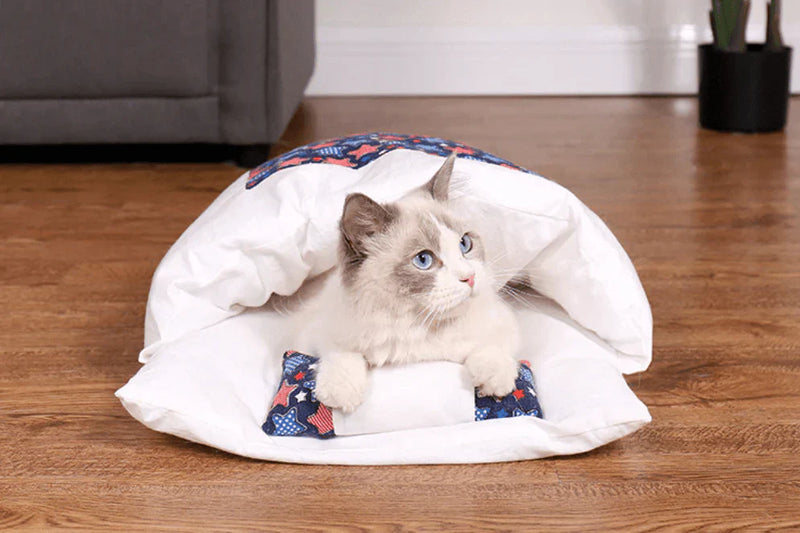 Gemütlicher Katzenschlafsack – SnugKitty