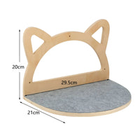 Wandkletterbrett für Katzen mit Kratzsäule - ClimbPaws