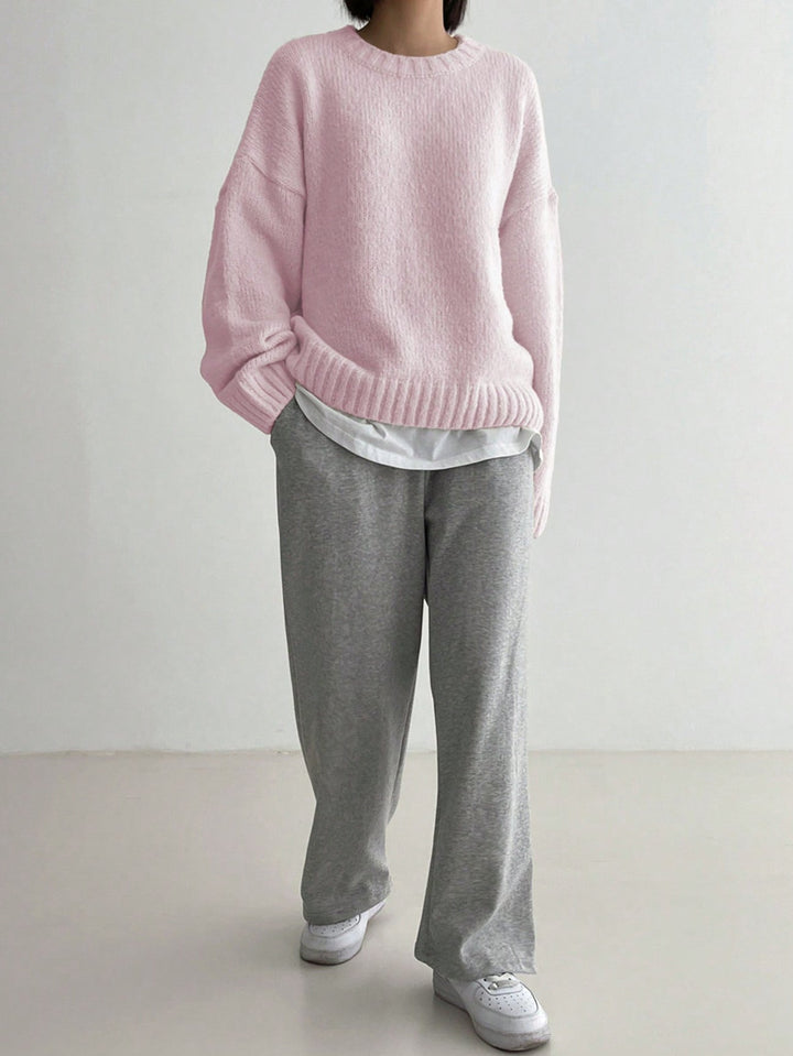 Bequemer Rosa Damenpullover - Livia