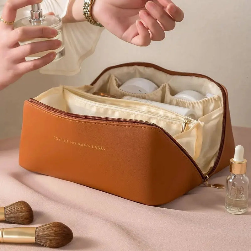 Make-up Organizer mit Reißverschluss – Luxus Kosmetiktasche für Reisen