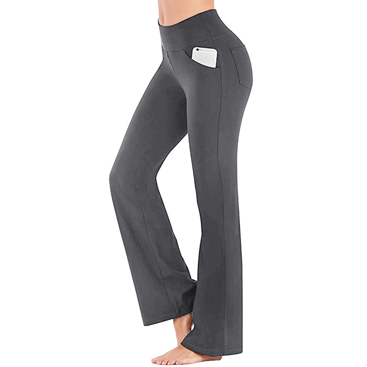 Flare-Yoga-Leggings mit hoher Taille in Übergröße