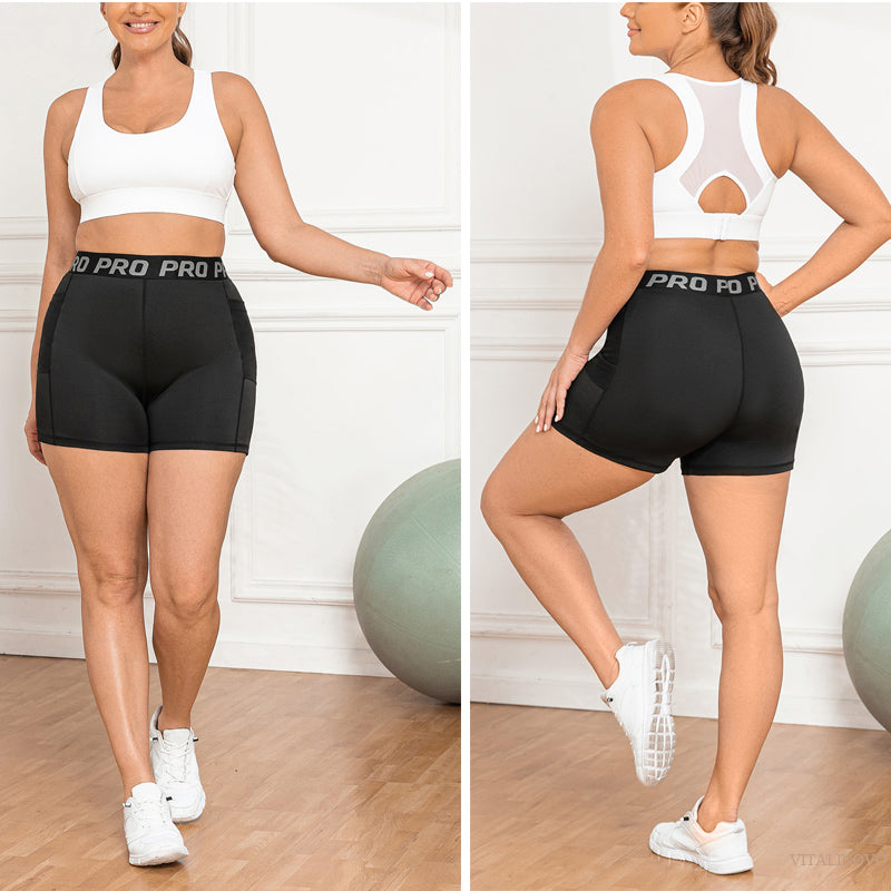 Plus Size CurveFit Bikershorts mit hoher Taille