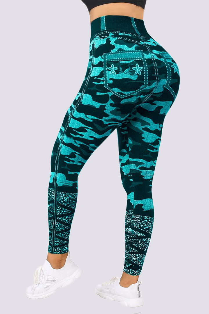 Plus Size Curve Embrace Camo-Leggings