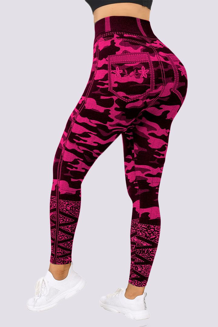 Plus Size Curve Embrace Camo-Leggings