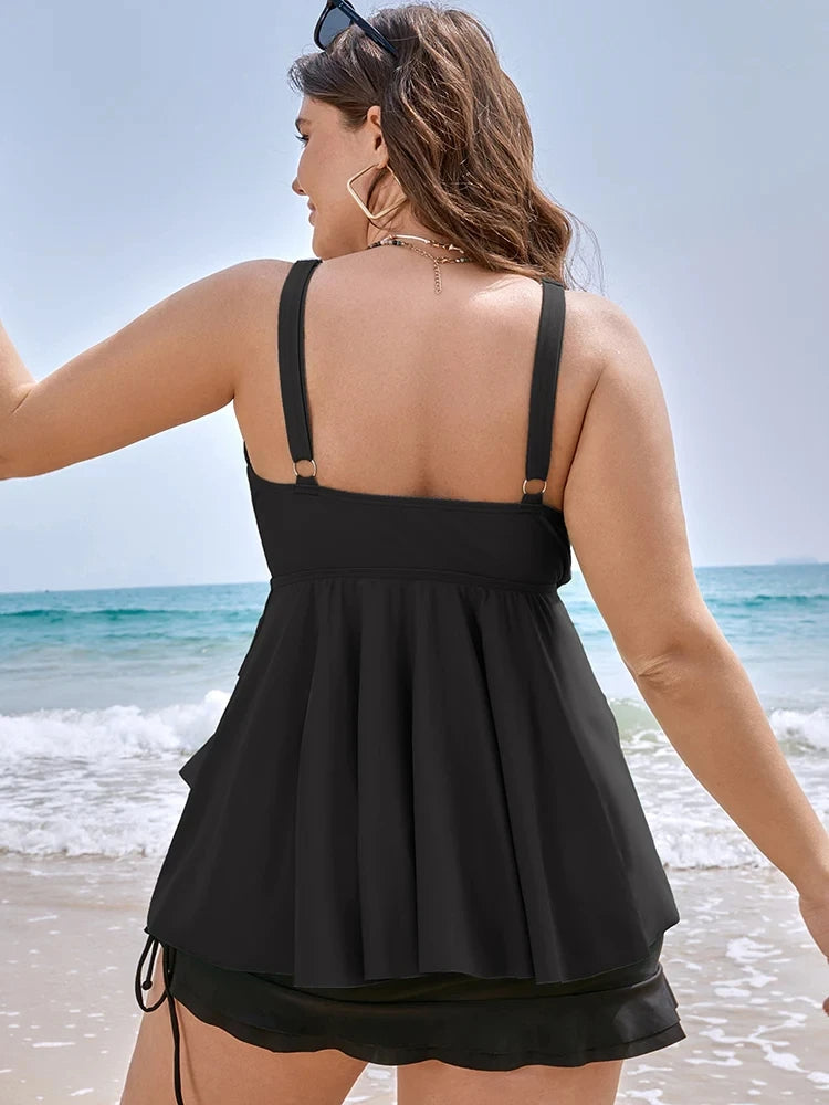 Plus-Size Bauchkontrolle Beach Babe Set