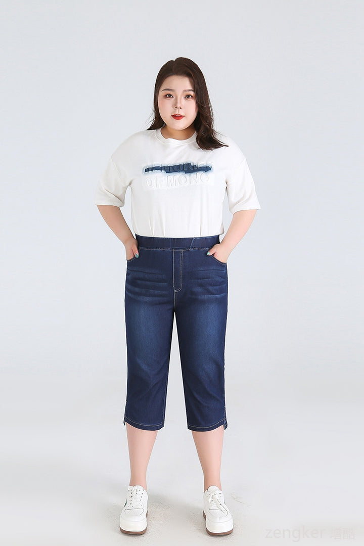 Sommer High-Waisted Shorts in Plus Size