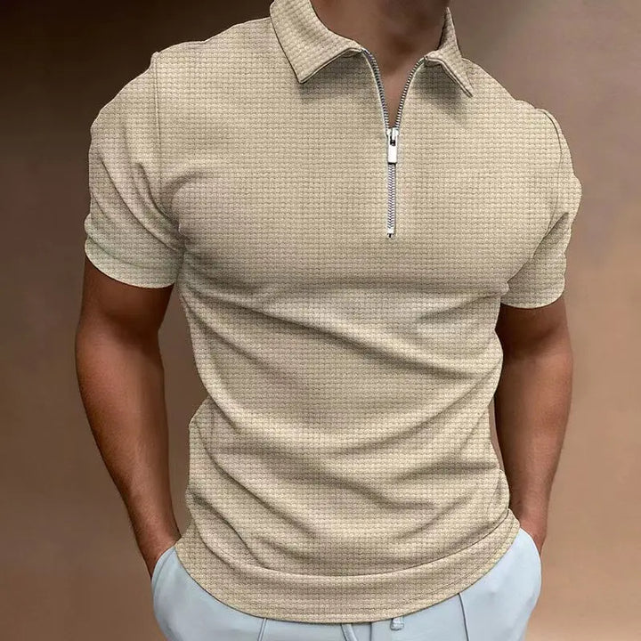 Summer Breeze Poloshirt mit Reißverschluss in Übergröße