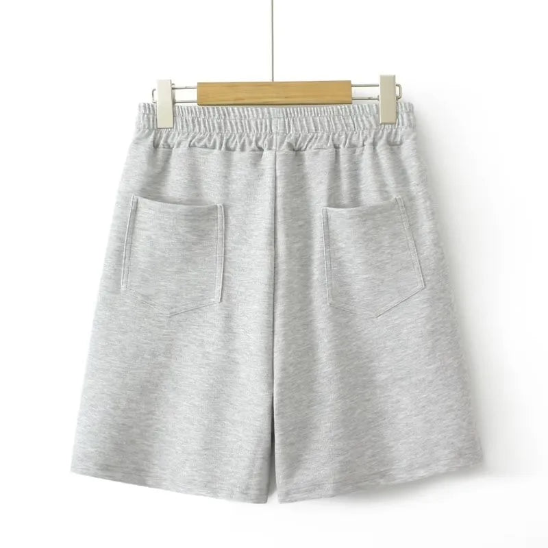 Shorts mit Kordelzug in der Taille in Übergröße