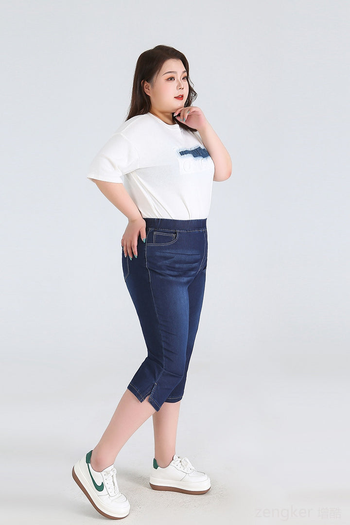 Sommer High-Waisted Shorts in Plus Size