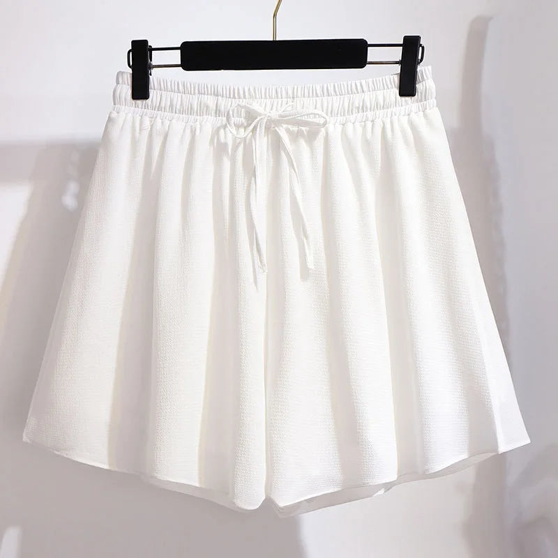 Fließende Chiffon Sommer-Shorts in Plus-Size