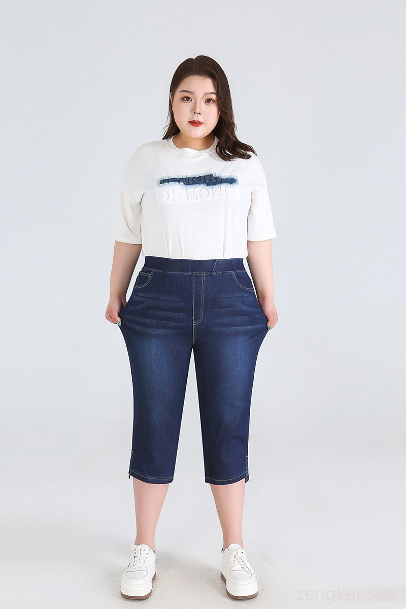 Sommer High-Waisted Shorts in Plus Size