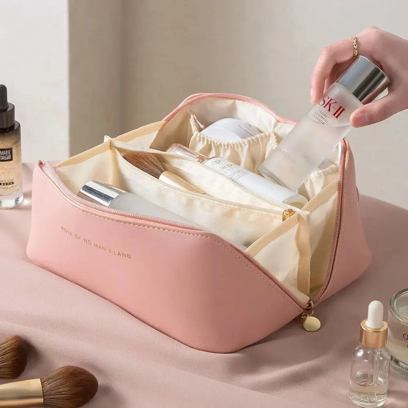 Make-up Organizer mit Reißverschluss – Luxus Kosmetiktasche für Reisen