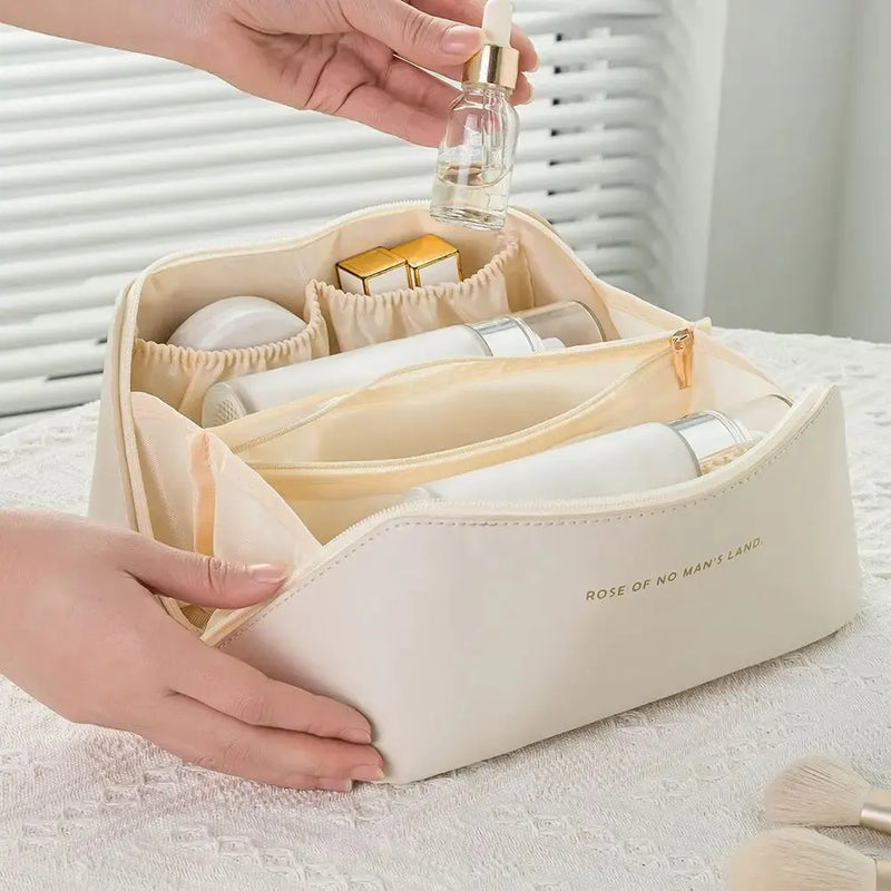 Make-up Organizer mit Reißverschluss – Luxus Kosmetiktasche für Reisen