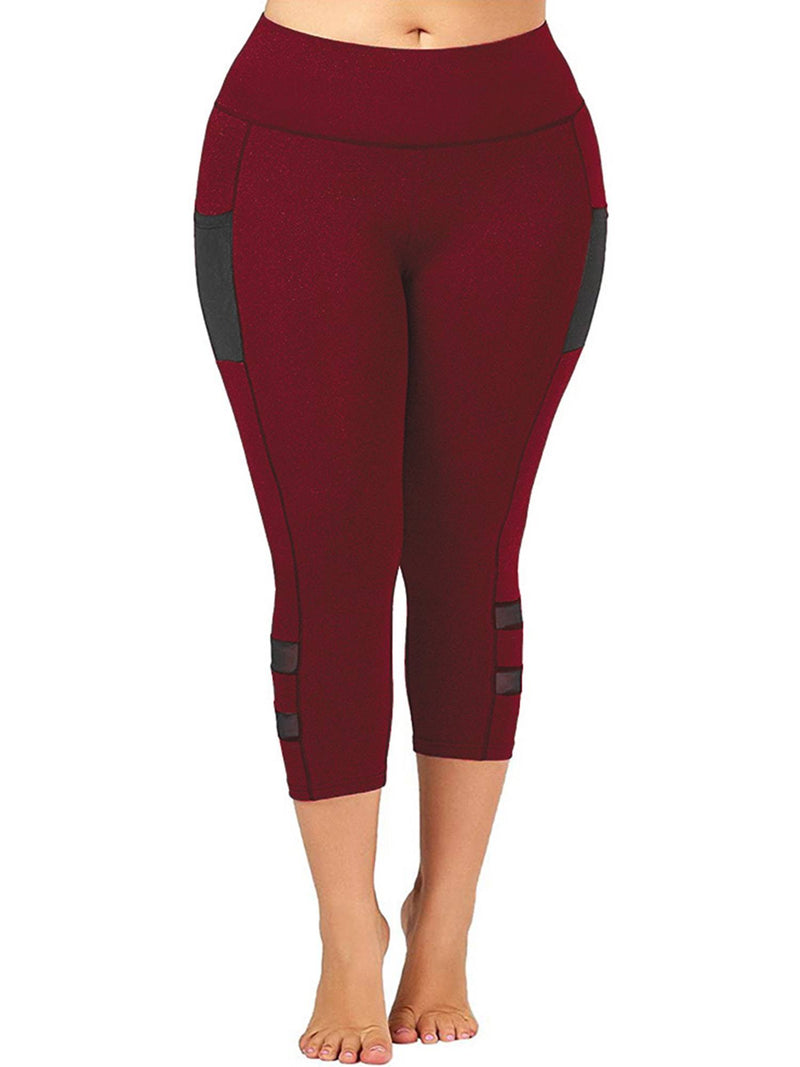 Plus Size PowerUp Solide Sommer Yoga Leggings