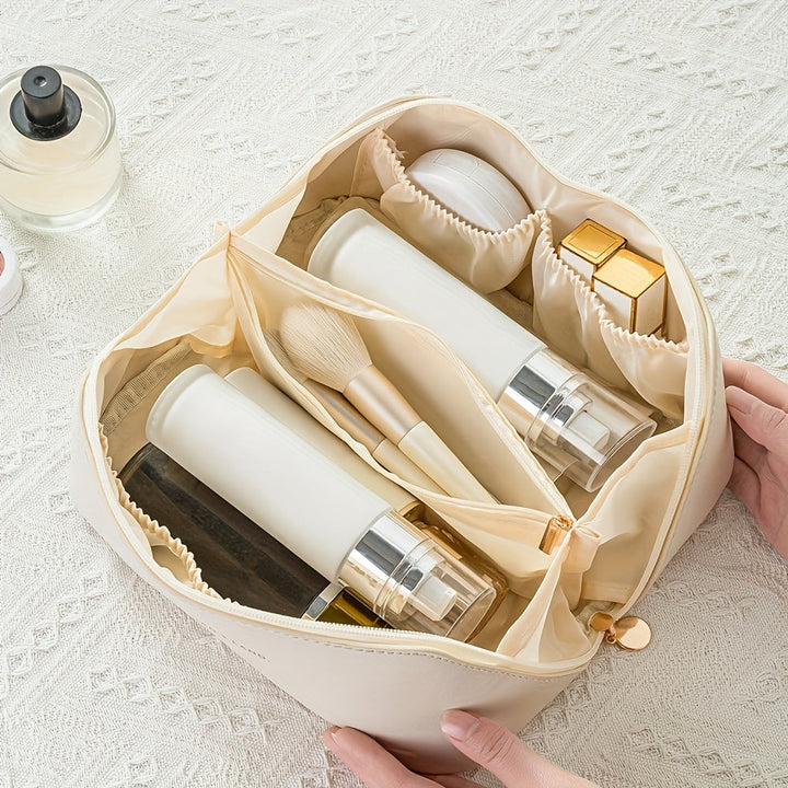 Make-up Organizer mit Reißverschluss – Luxus Kosmetiktasche für Reisen