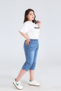 Sommer High-Waisted Shorts in Plus Size