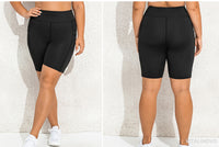 Plus Size CurveFit Bikershorts mit hoher Taille