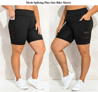 Plus Size CurveFit Bikershorts mit hoher Taille