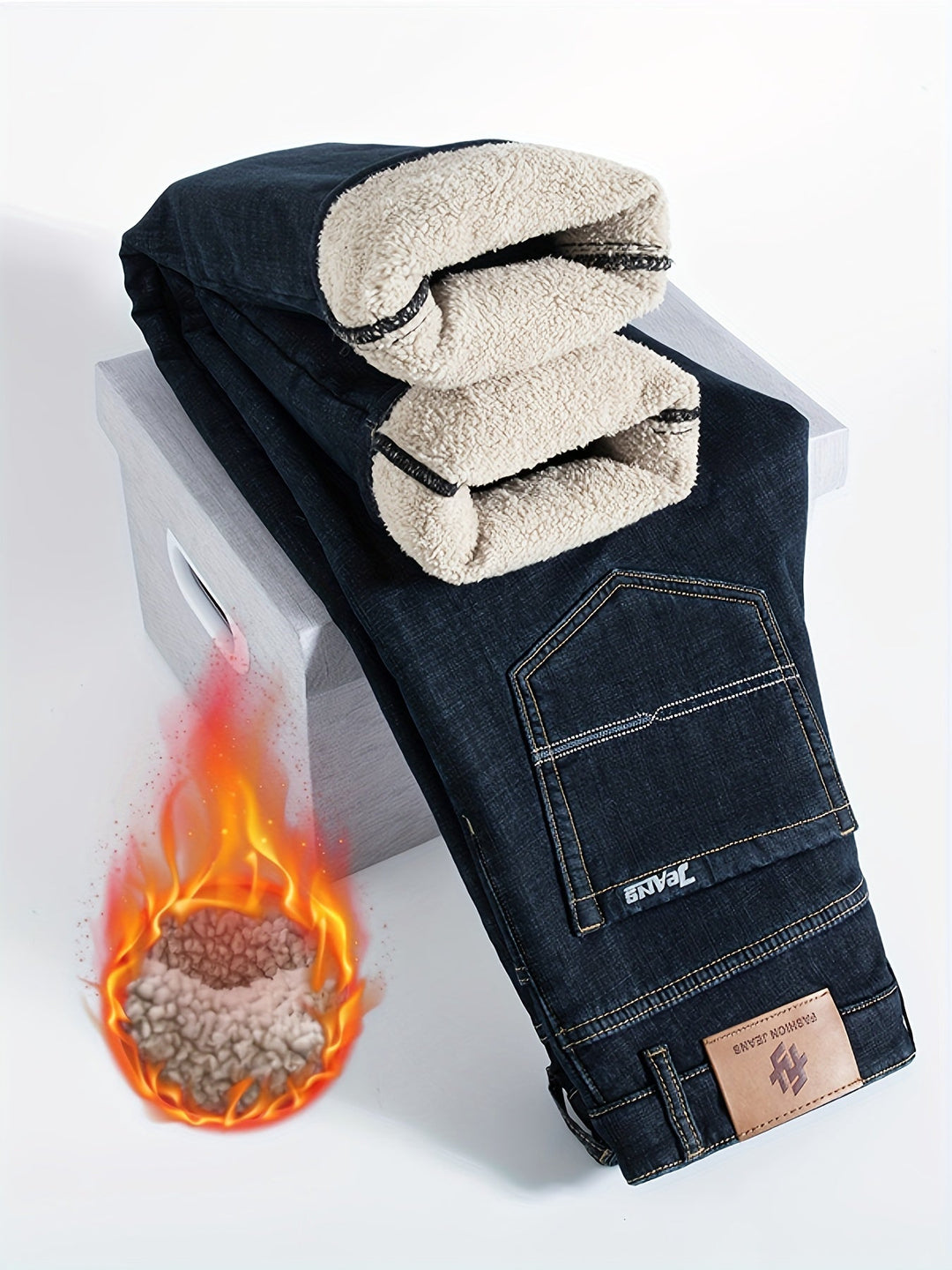 Warme Herren Winterjeans mit Fleecefutter - Grayson