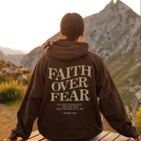 Unisex Hoodie "Glaube über Angst" Psalm 118:6 – Faithmore