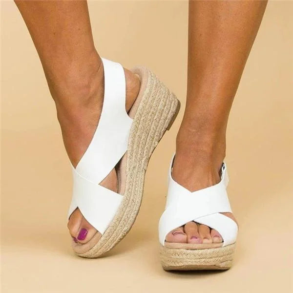 Komfortable Orthopädische Keilabsatz-Espadrilles - Clara