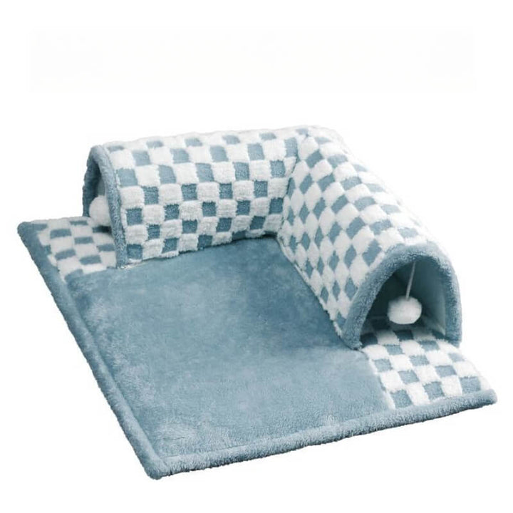 2-in-1 Katzen Tunnel Bett - FurryFun