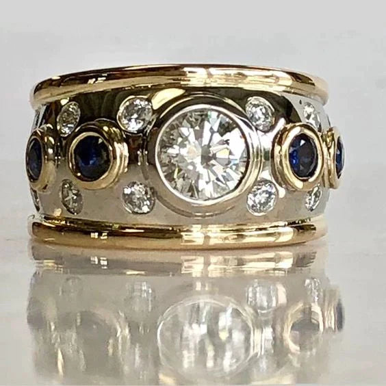 Goldener Ring mit Zirkonia-Einlage – Elina