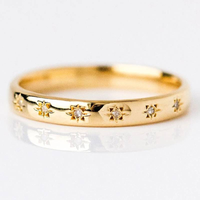 Klassischer Gold- und Zirkonia-Ring - Amalfi