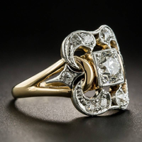 Vintage Goldener Zirkonia-Ring - Celestine