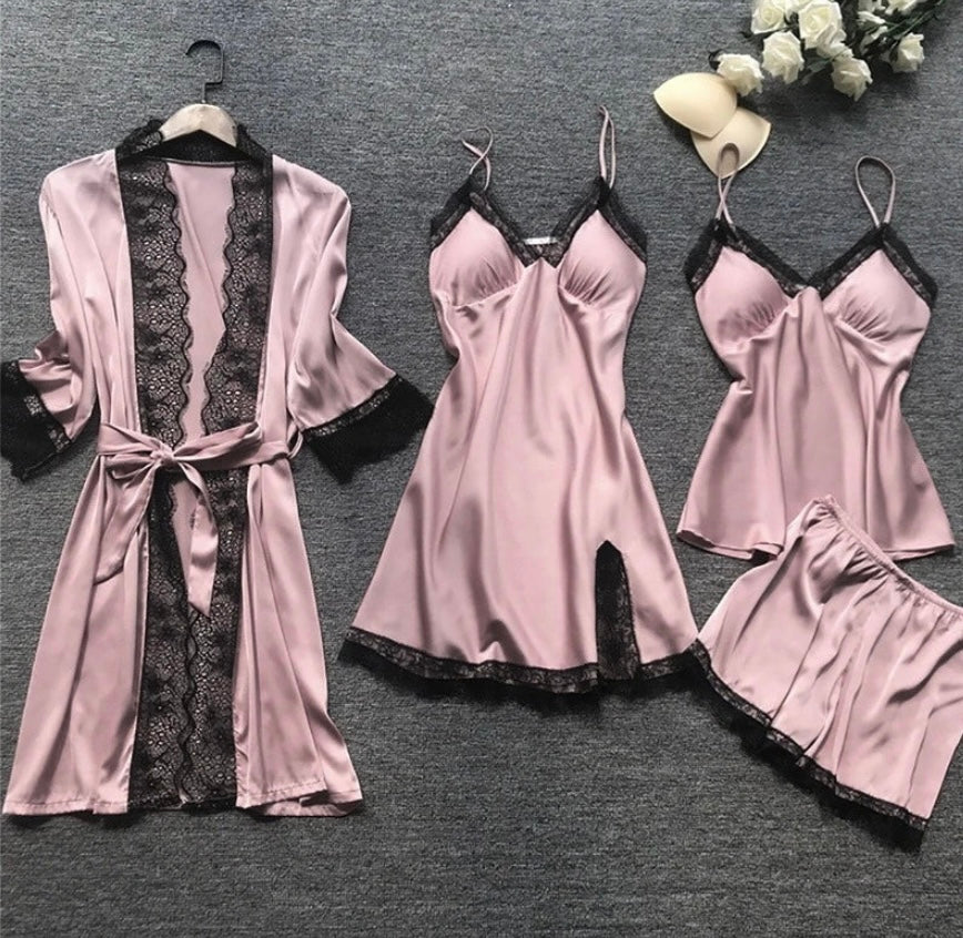 Luxuriöse Satinen Pyjama Set - Luna