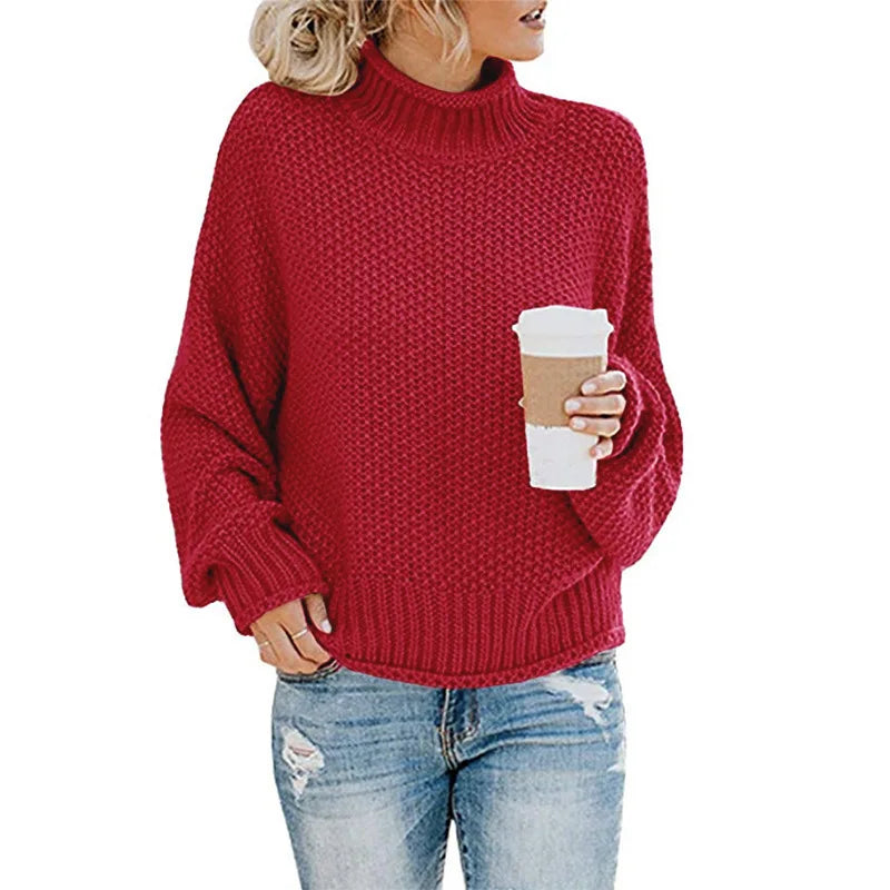 Luxe Damen Rollkragenpullover - Emma