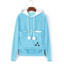 Komfortable Hoodie mit Katzentasche - CozyPurr