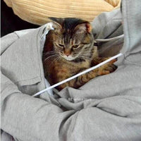 Komfortable Hoodie mit Katzentasche - CozyPurr