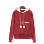 Komfortable Hoodie mit Katzentasche - CozyPurr