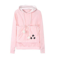 Komfortable Hoodie mit Katzentasche - CozyPurr