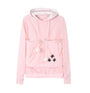 Komfortable Hoodie mit Katzentasche - CozyPurr