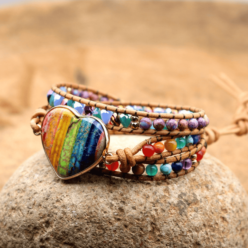 Chakra Herz Wickelarmband – Liora