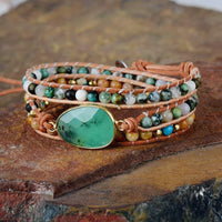 Beruhigendes Jade-Wickelarmband – Elina