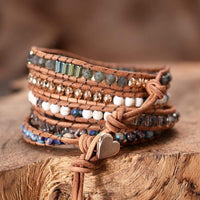 Labradorit Herz Wickelarmband – Lunara