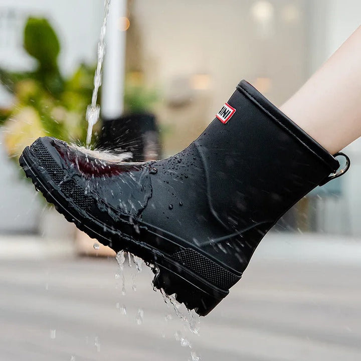 AquaStride 2.0 | Stilvolle Halbschaft-Wasserdichte Gummistiefel für Damen