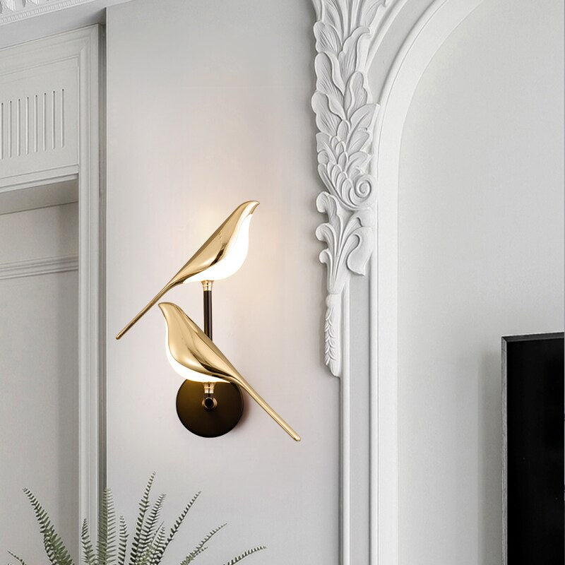 Moderne Vogels Wandlampe - AviaryGlow