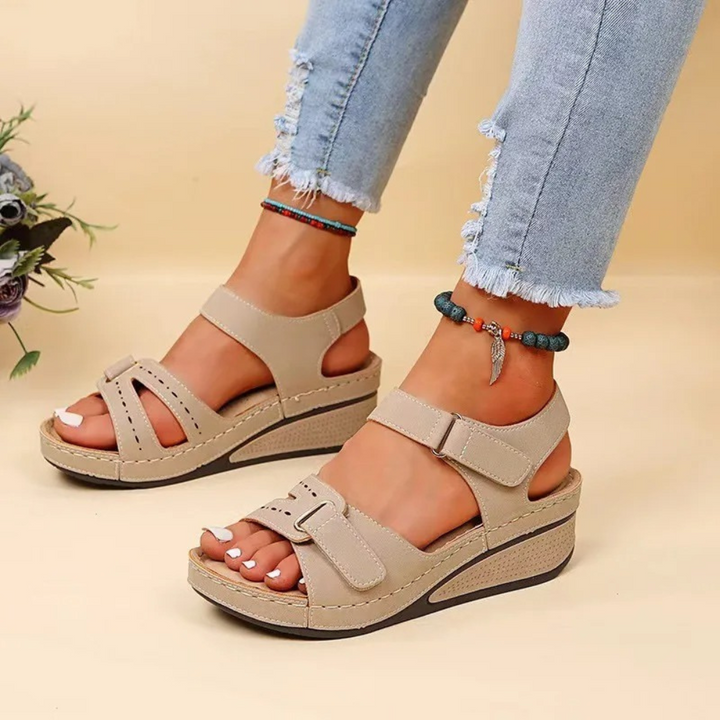 Wedge Heel Orthopädische Sandalen | Schmerzstillendes Schuhwerk