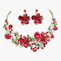 Brautschmuck-Set mit Emaille-Blumen – Fleur