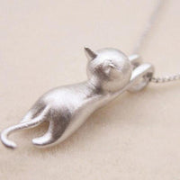 925 Sterling Silber Verspielte Kitty Halskette - Mia