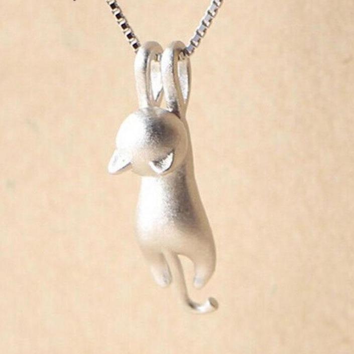 925 Sterling Silber Verspielte Kitty Halskette - Mia