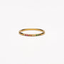 Goldener Ring mit bunten Steinen – Solene