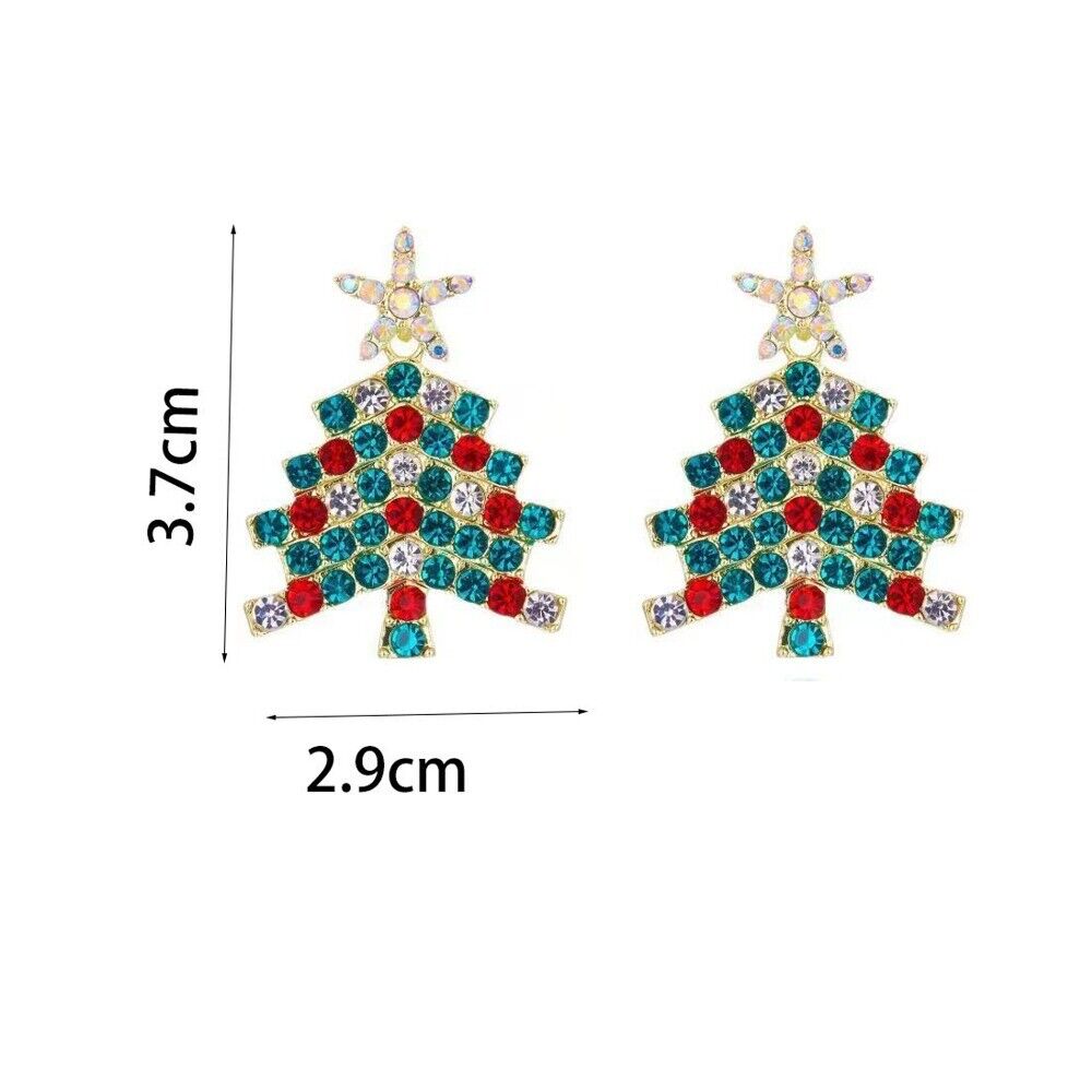 Weihnachtsbaum baumelnde Ohrringe